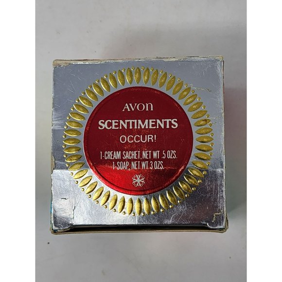 Avon Scentiments Rapture Sachet Soap Set With Box Vintage Vanity Collectible - Picture 4 of 8
